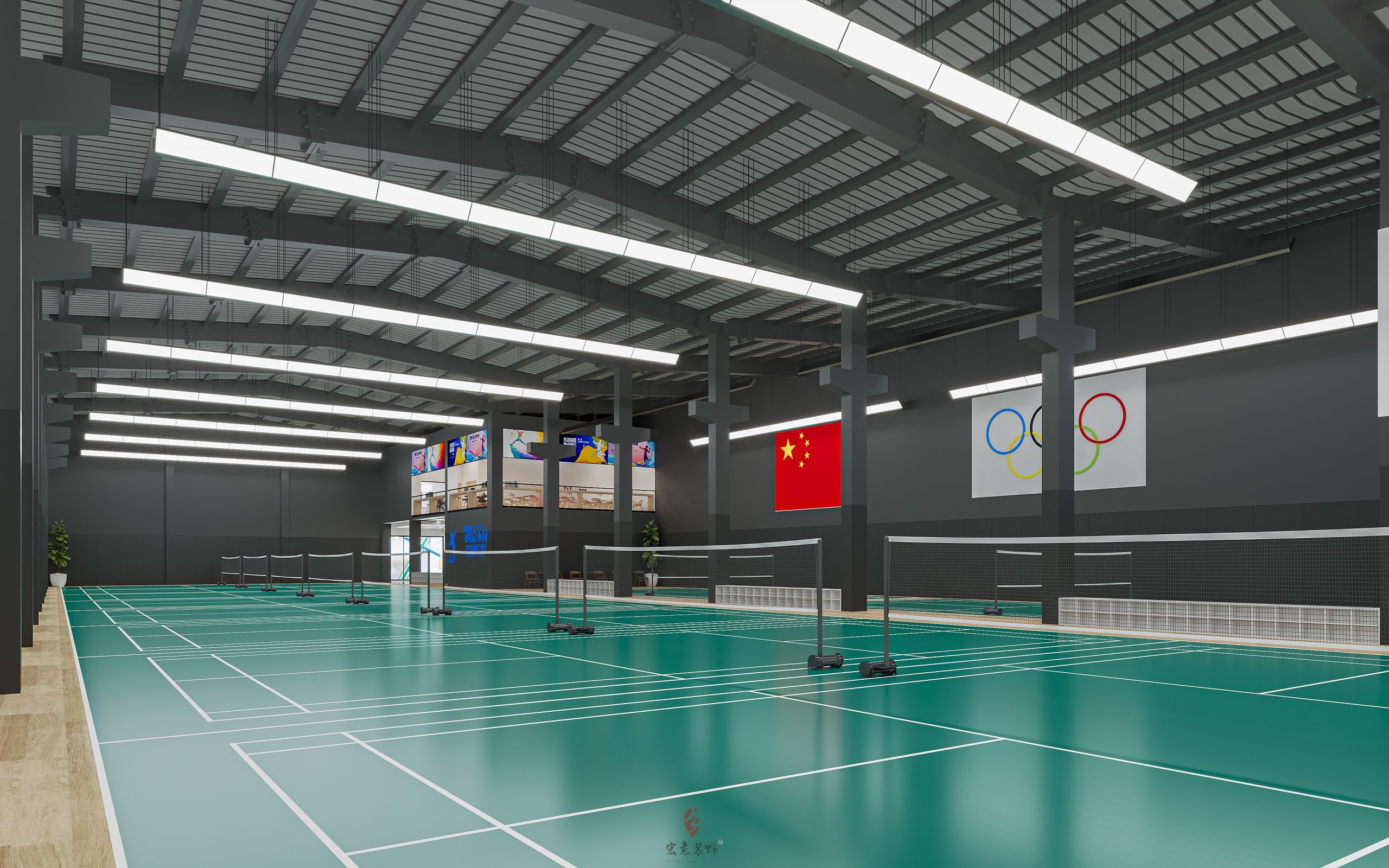 北仑欧谱羽毛球馆